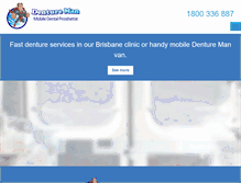 Tablet Screenshot of dentureman.com.au